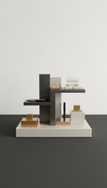 Brushed Metal Desk Organizer With Tray