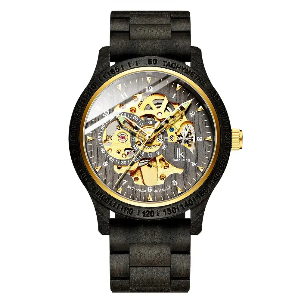 Classic Wooden Men's Mechanical Watch Zendrop Fulfillment