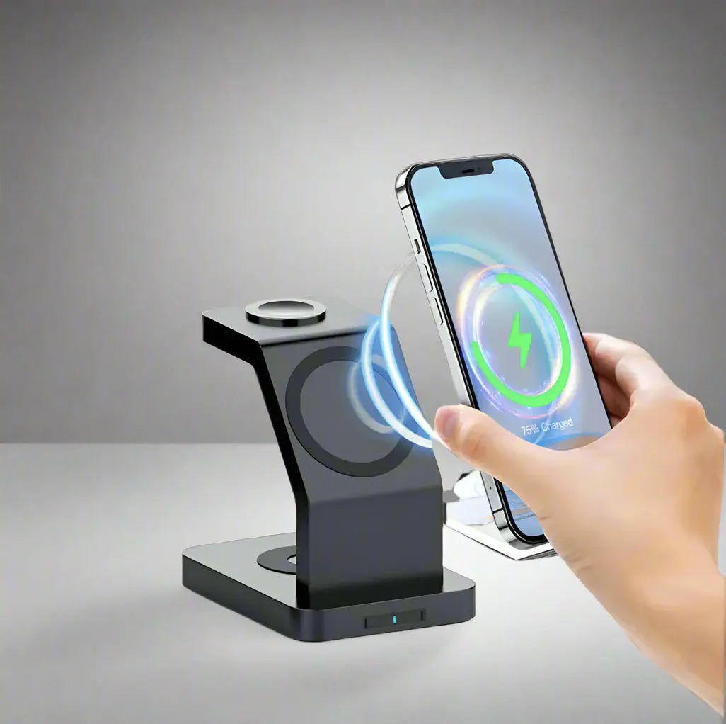 Magnetic 3-in-1 Wireless Charger Top It Off Essentials