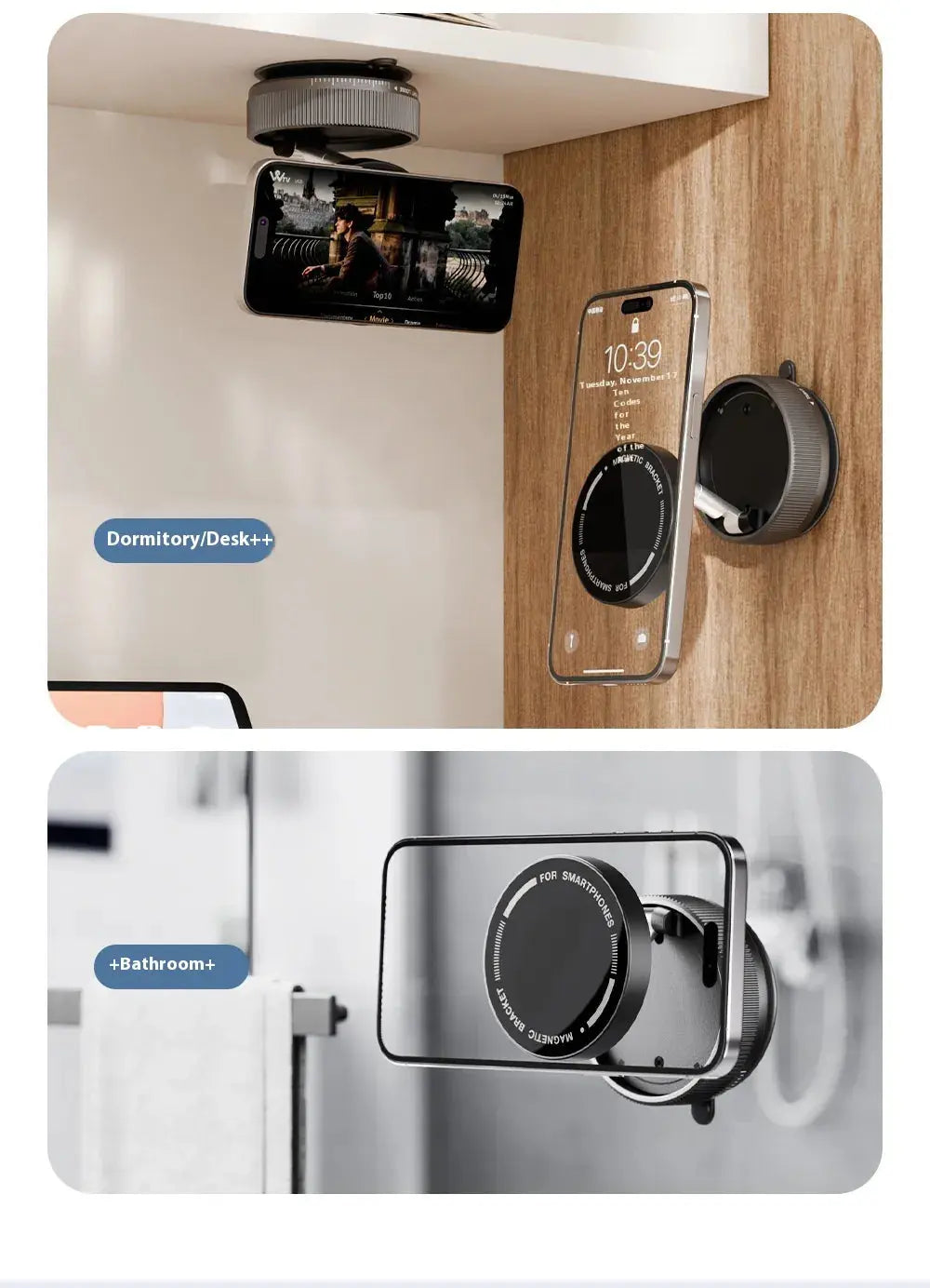 Vacuum Magnetic Phone Holder Top It Off Essentials