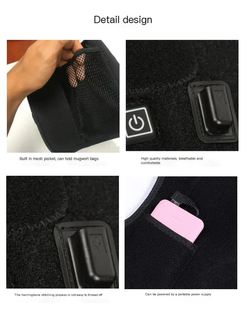 Smart USB Heated Knee Pads Top It Off Essentials