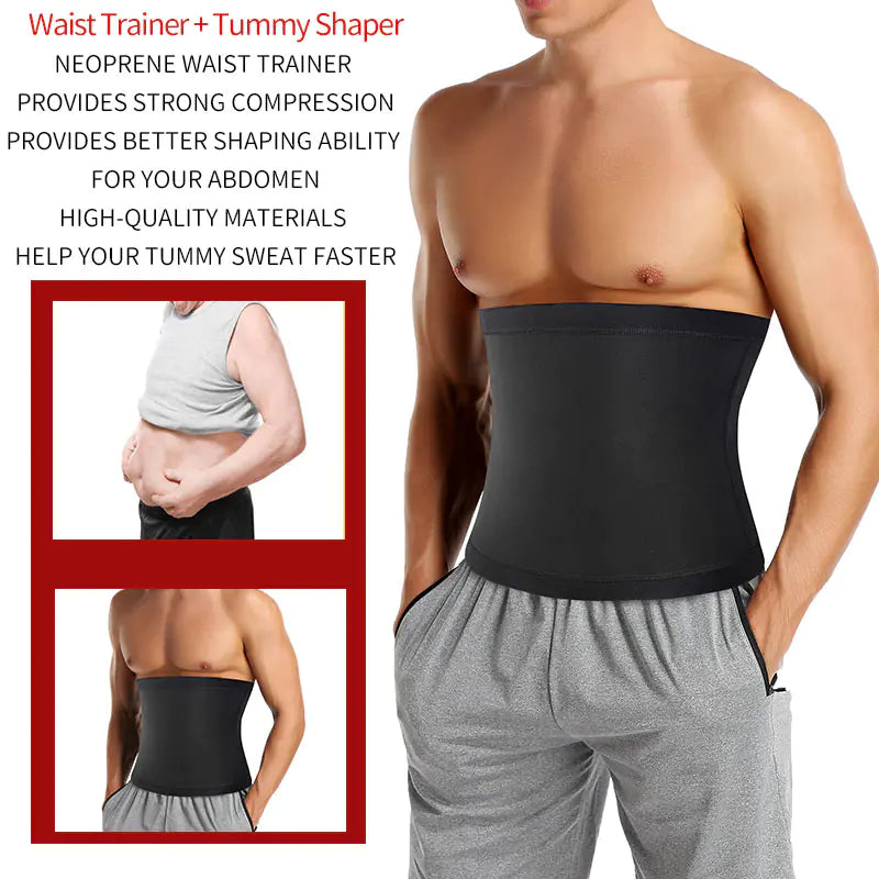 Men's Slimming Sauna Waist Shaper Belt