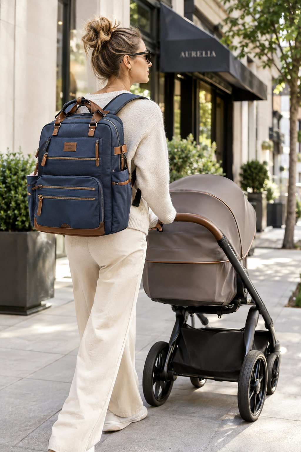 Lightweight Large Capacity Backpack for Mom and Baby